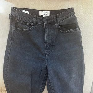 Reformation black jeans straight leg
